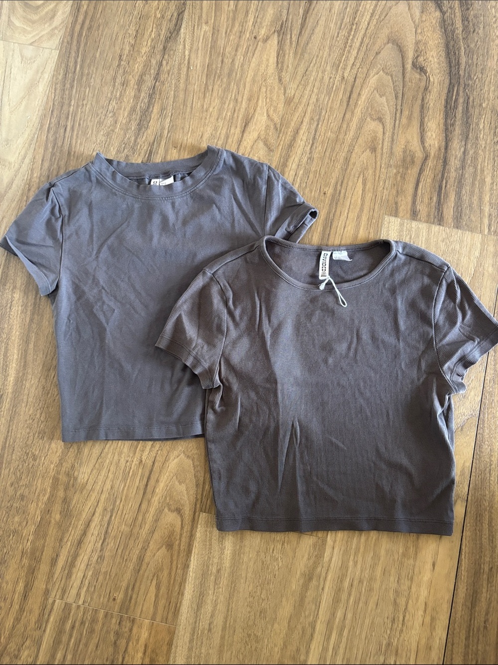 H&M x2 cropped T's
